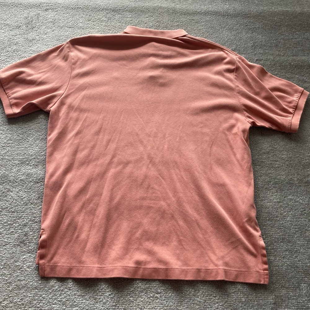 Vintage Hunt Club Polo Shirt Mens Large Orange Cotton Casual - Picture 2 of 6
